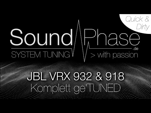 YouTube Vorschau – JBL VRX 932 und SRX 918 messen und tunen