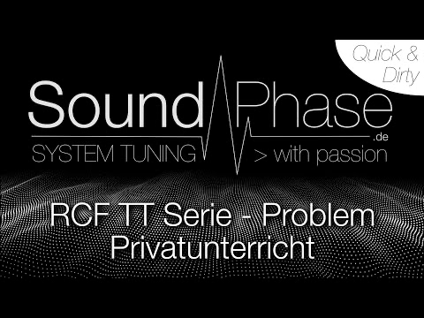 YouTube Vorschau – RCF TT10 und TT15A im Messprotokoll